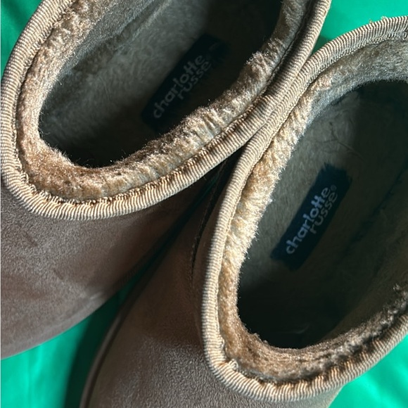 Charlotte Russe Platform, Ankle Boots, Camel Colored, Sz7.5 - Picture 8 of 8